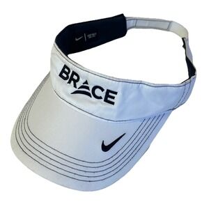 Nike Dri-fit Golf Visor With Black Stitching And The "Brace" Logo